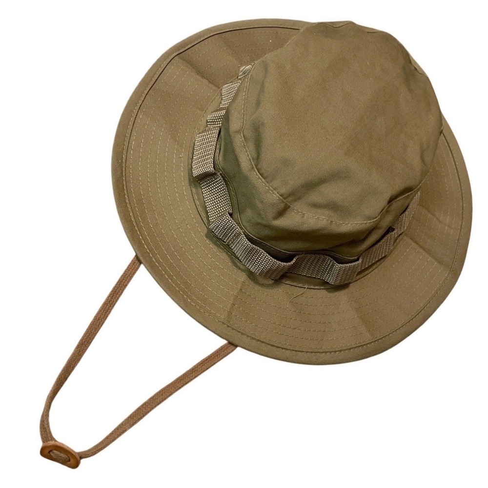 Highland Tactical Bucket Boonie Hat‎ with Chin Strap Tan Green OSFM